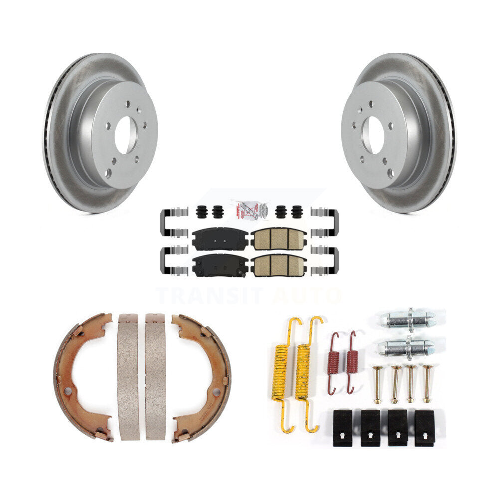 Kit de chaussures de stationnement et de quincaillerie pour Chevrolet, Rotors recouverts de disque arrière, tampons en céramique