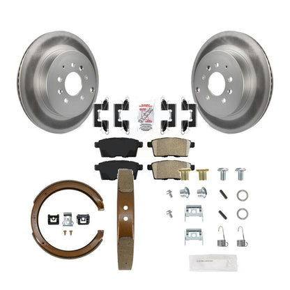 Rotors recouverts de disque arrière, patins en céramique, chaussures de stationnement et Kit de matériel pour Mazda CX-
