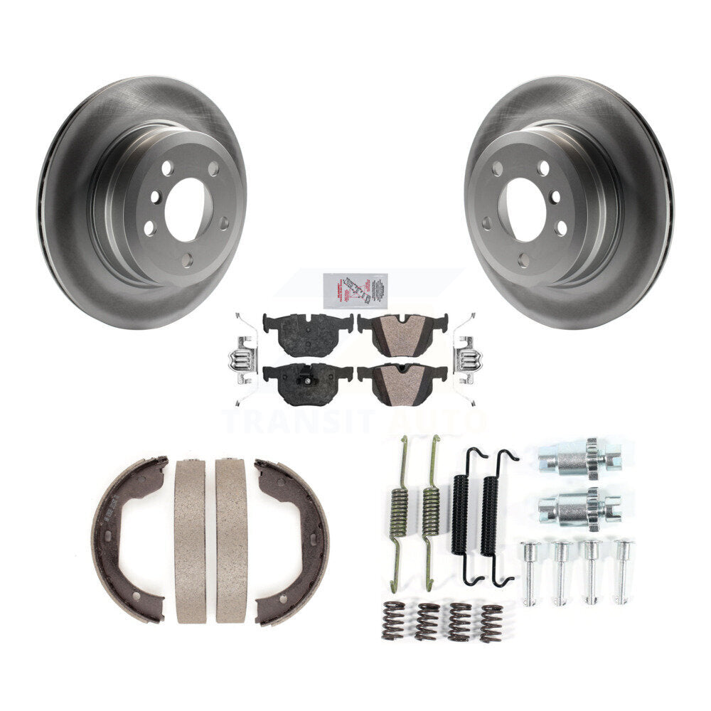 Kit de quincaillerie pour chaussures de stationnement, Rotors à revêtement de disque arrière, plaquettes semi-métalliques, pour BMW X