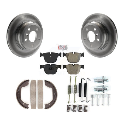 Kit de quincaillerie pour chaussures de stationnement, Rotors à revêtement de disque arrière, plaquettes semi-métalliques, pour BMW X