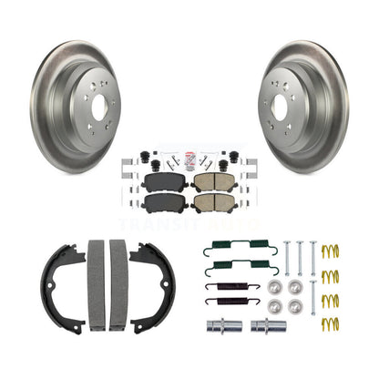 Rotors recouverts de disque arrière, patins en céramique, chaussures de stationnement et Kit de matériel pour Acura MDX