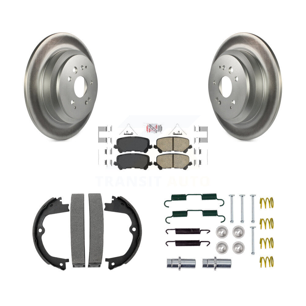 Rotors recouverts de disque arrière, patins en céramique, chaussures de stationnement et Kit de matériel pour Acura MDX