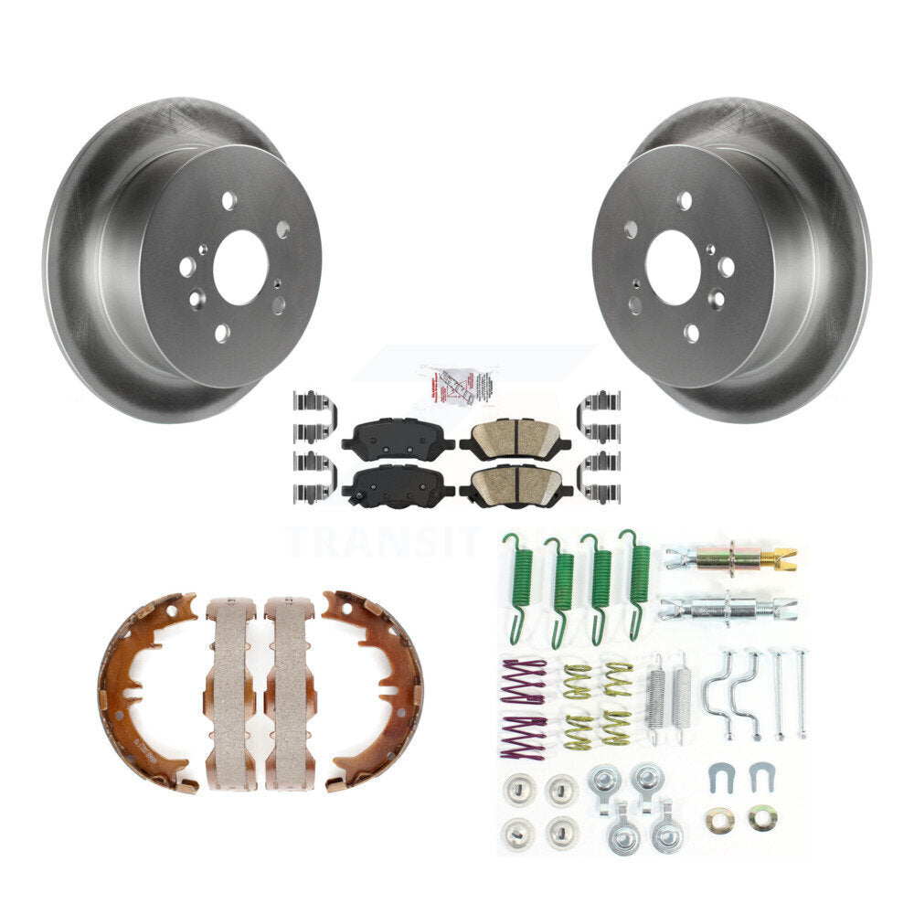 Kit de quincaillerie pour chaussures de stationnement, Rotors recouverts de disques arrière, tampons en céramique, pour Toyota Venz