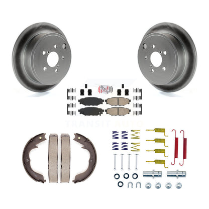 Kit de matériel de chaussures de frein de stationnement de plaquettes en céramique de Rotors enduits de disque arrière pour Subar