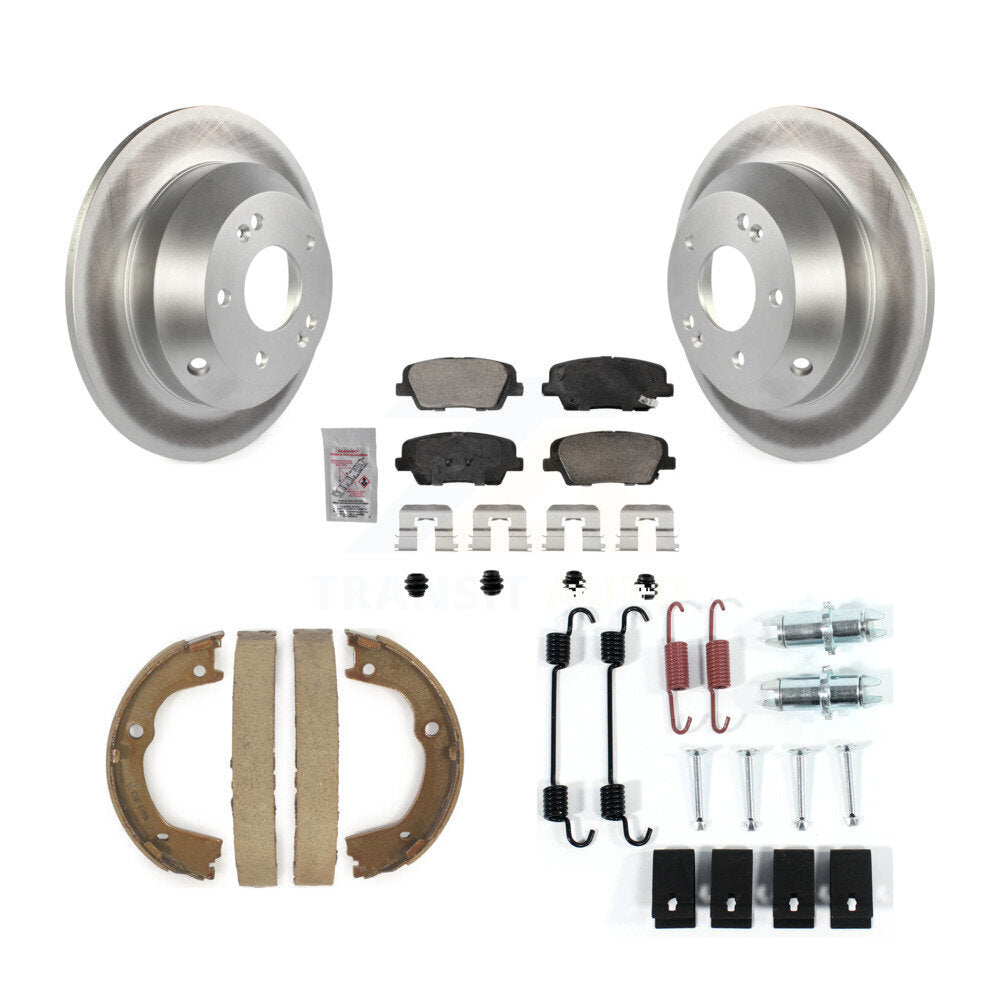 Kit de chaussures de stationnement et de matériel de stationnement, Rotors recouverts de disques arrière, plaquettes en céramique, pour Hyundai F