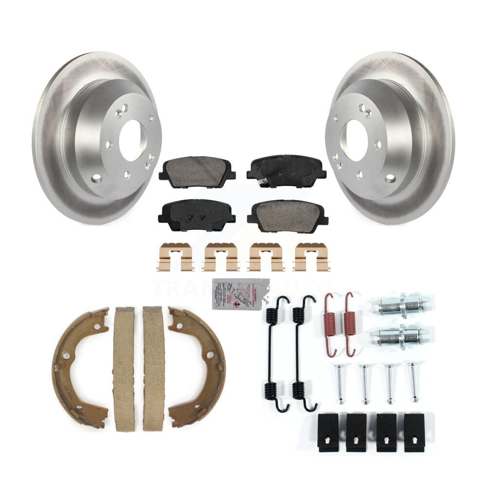 Kit de chaussures de stationnement et de matériel de stationnement, Rotors recouverts de disques arrière, plaquettes en céramique, pour Hyundai F