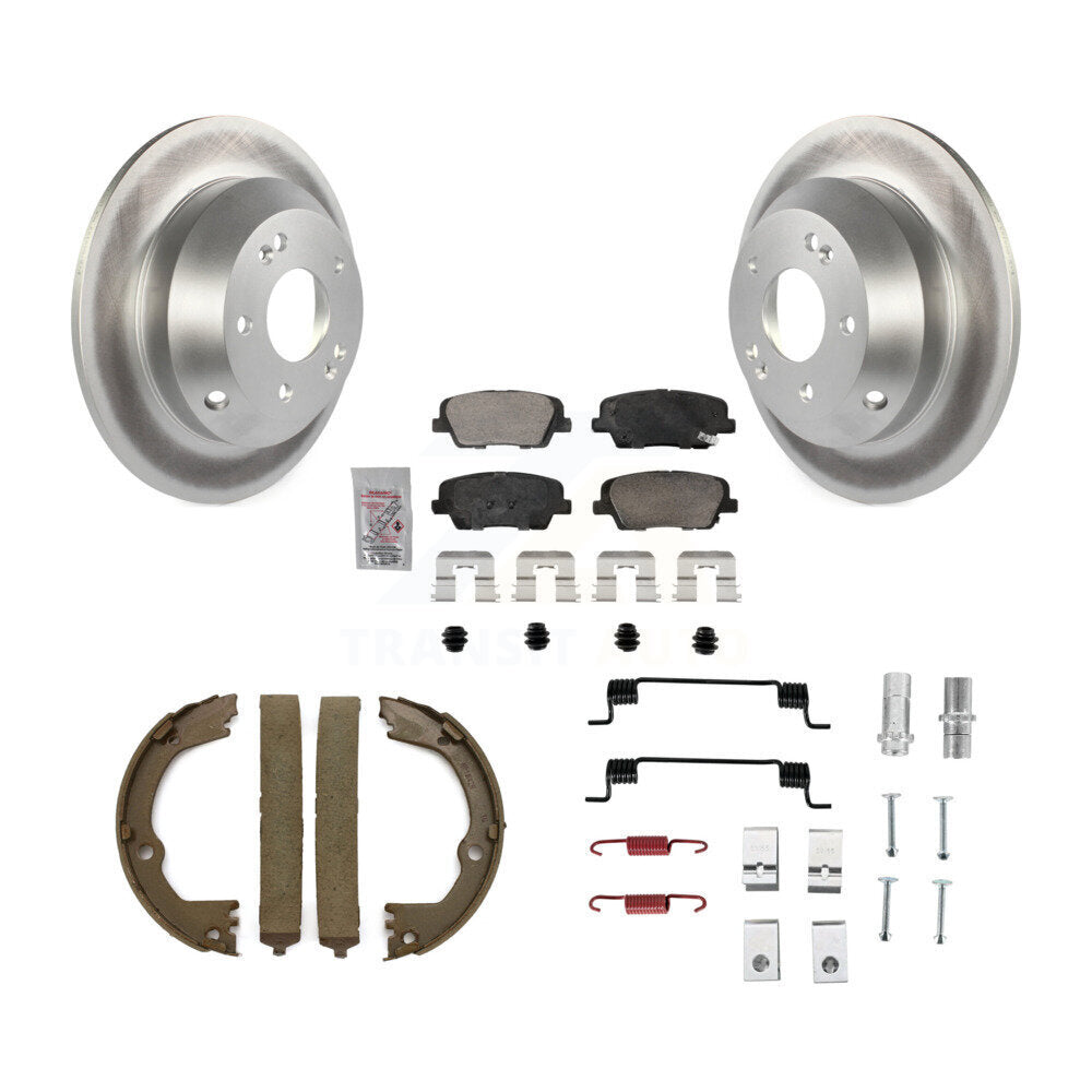 Kit de chaussures de stationnement et de matériel de stationnement, Rotors recouverts de disques arrière, plaquettes en céramique, pour Hyundai F