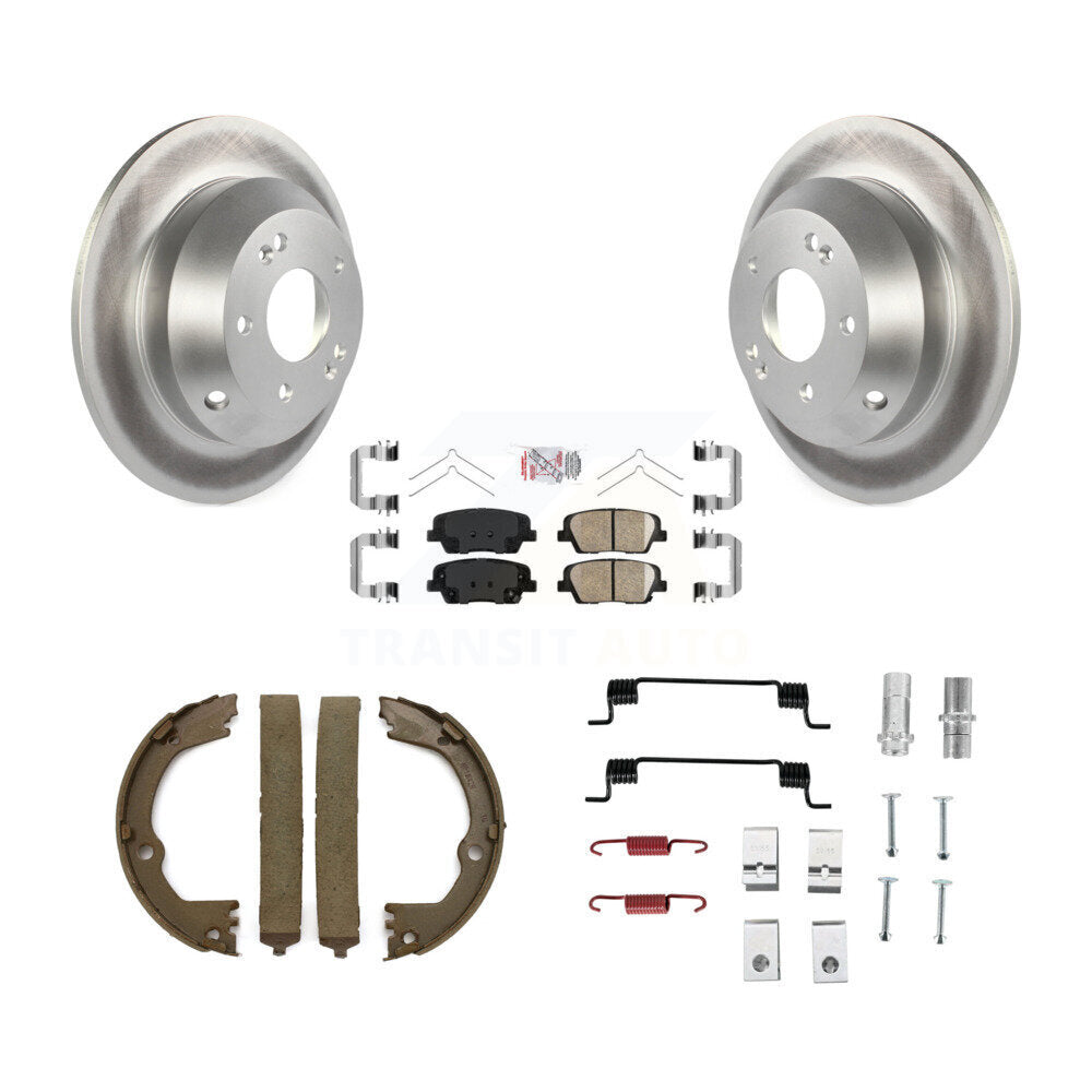Kit de chaussures de stationnement et de matériel de stationnement, Rotors recouverts de disques arrière, plaquettes en céramique, pour Hyundai F