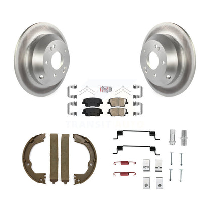 Kit de chaussures de stationnement et de matériel de stationnement, Rotors recouverts de disques arrière, plaquettes en céramique, pour Hyundai F