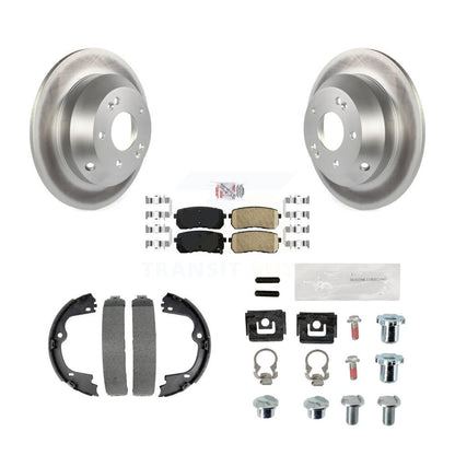 Kit de chaussures de stationnement et de matériel de stationnement, Rotors recouverts de disques arrière, plaquettes en céramique, pour Kia Sedon