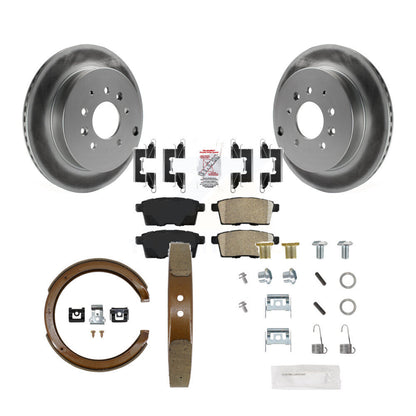 Kit de chaussures de stationnement et de matériel de stationnement, Rotors recouverts de disques arrière, tampons en céramique, pour Ford Edge