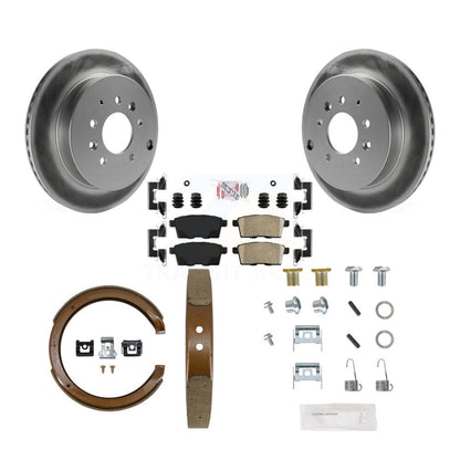 Kit de chaussures de stationnement et de matériel de stationnement, Rotors recouverts de disques arrière, tampons en céramique, pour Ford Edge