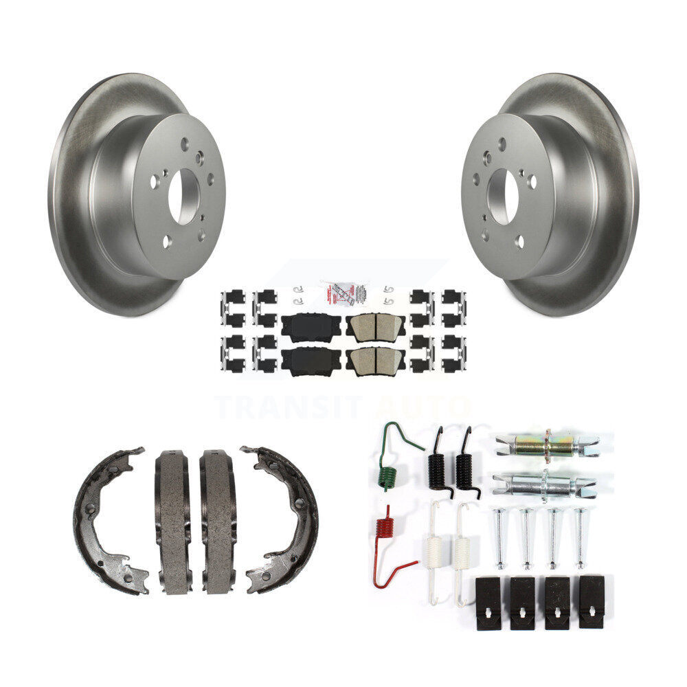 Kit de quincaillerie pour chaussures de stationnement, Rotors recouverts de disque arrière, tampons en céramique, pour Toyota Camr