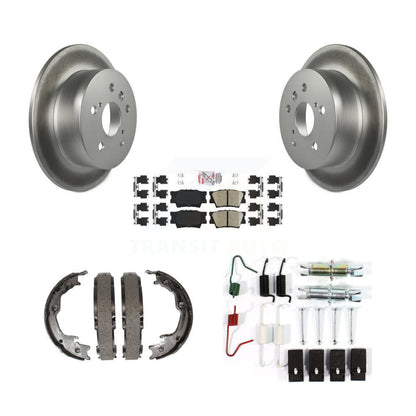 Kit de quincaillerie pour chaussures de stationnement, Rotors recouverts de disque arrière, tampons en céramique, pour Toyota Camr