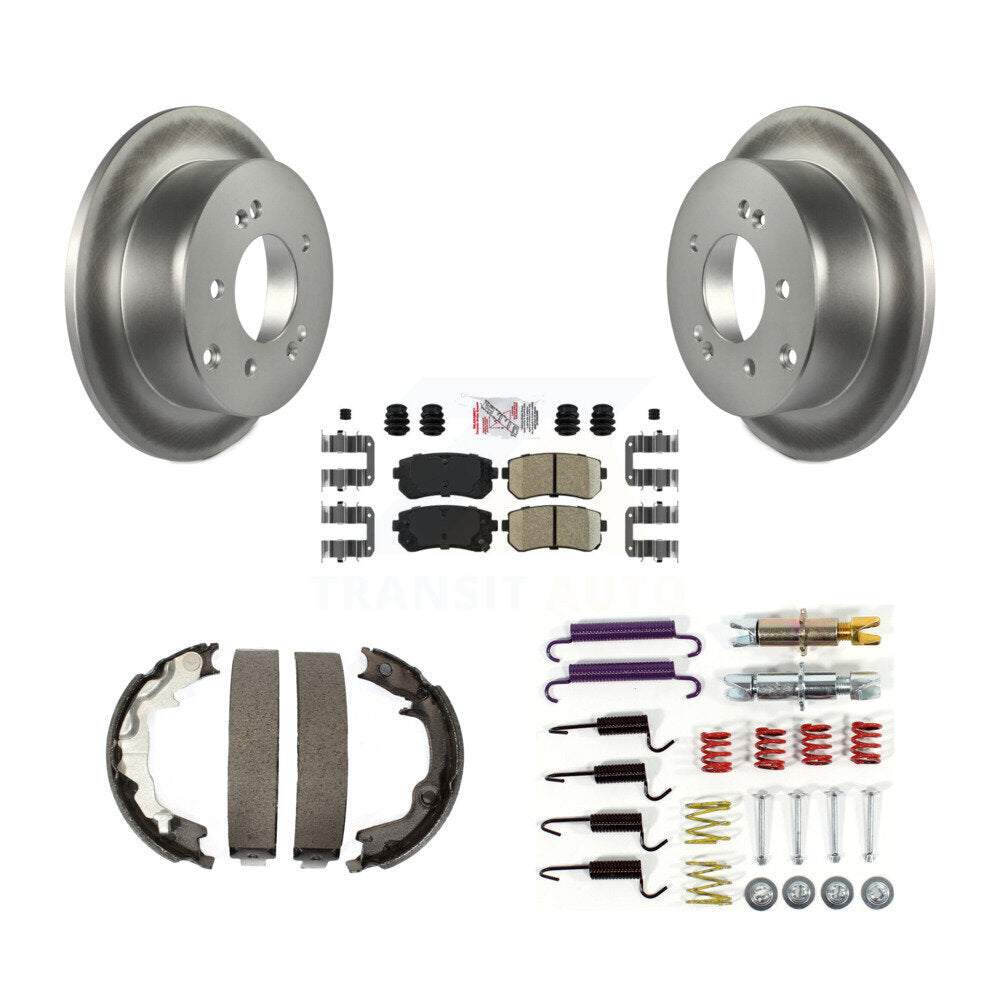 Kit de chaussures de stationnement et de matériel de stationnement, Rotors recouverts de disques arrière, plaquettes en céramique, pour Kia Forte