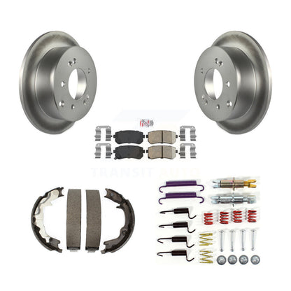 Kit de chaussures de stationnement et de matériel de stationnement, Rotors recouverts de disques arrière, plaquettes en céramique, pour Kia Forte