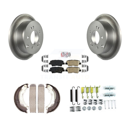 Kit de chaussures de stationnement et de matériel de stationnement, Rotors recouverts de disques arrière, tampons en céramique, pour Kia Sou