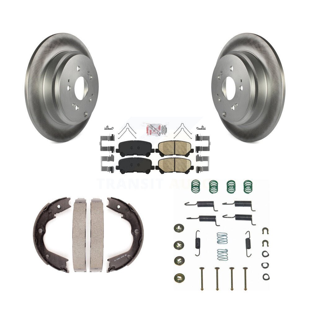 Kit de quincaillerie pour chaussures de stationnement, Rotors recouverts de disques arrière, tampons en céramique, pour Honda Pilot