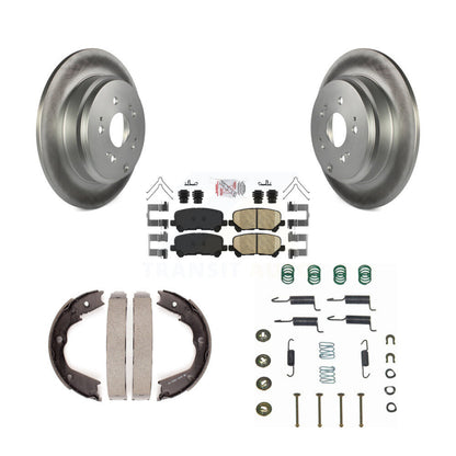 Kit de quincaillerie pour chaussures de stationnement, Rotors recouverts de disques arrière, tampons en céramique, pour Honda Pilot