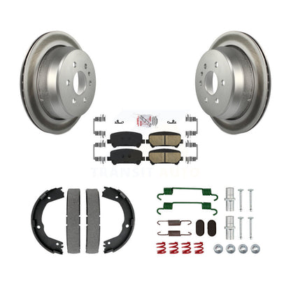 Kit de chaussures de stationnement et de quincaillerie pour Chevrolet, Rotors recouverts de disque arrière, tampons en céramique