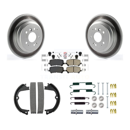 Kit de quincaillerie pour chaussures de stationnement, Rotors recouverts de disques arrière, tampons en céramique, pour Honda Pilot