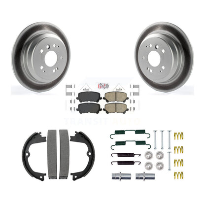 Kit de quincaillerie pour chaussures de stationnement, Rotors recouverts de disques arrière, tampons en céramique, pour Honda Pilot
