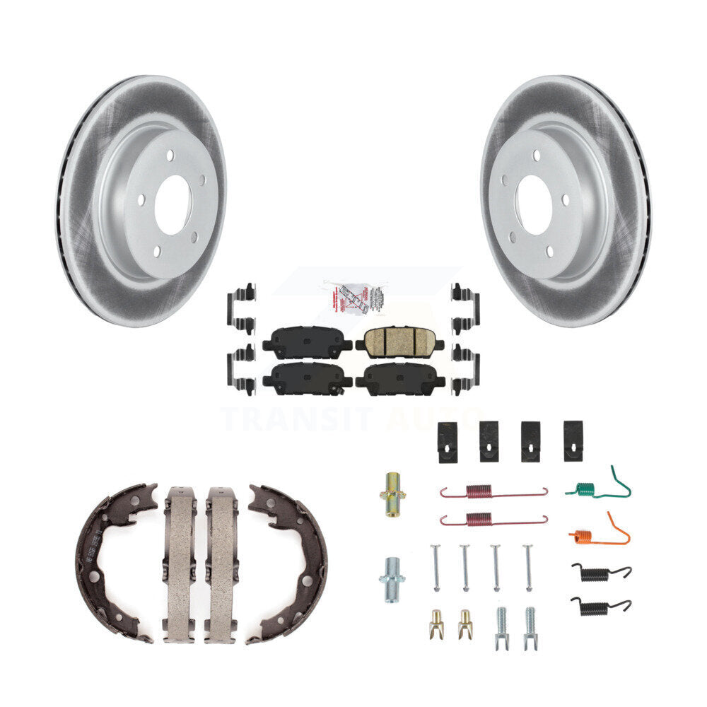 Kit de quincaillerie pour chaussures de stationnement, Rotors recouverts de disques arrière, tampons en céramique, pour Nissan LEAF