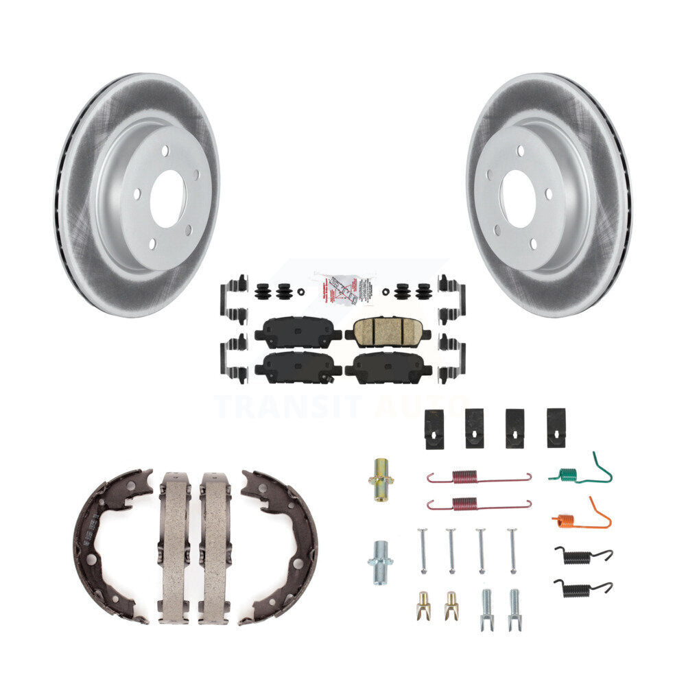 Kit de quincaillerie pour chaussures de stationnement, Rotors recouverts de disques arrière, tampons en céramique, pour Nissan LEAF