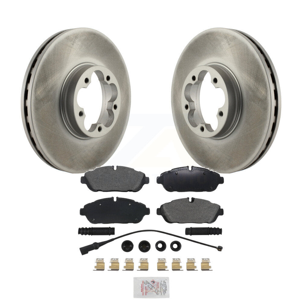 Kit de plaquettes de frein semi-métalliques avec revêtement avant pour Ford Transit-350 HD AW 2023
