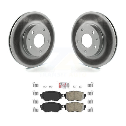 Kit de rotors de frein à disque et de plaquettes en céramique avec revêtement avant pour Mazda 3 Sport 2014-2018