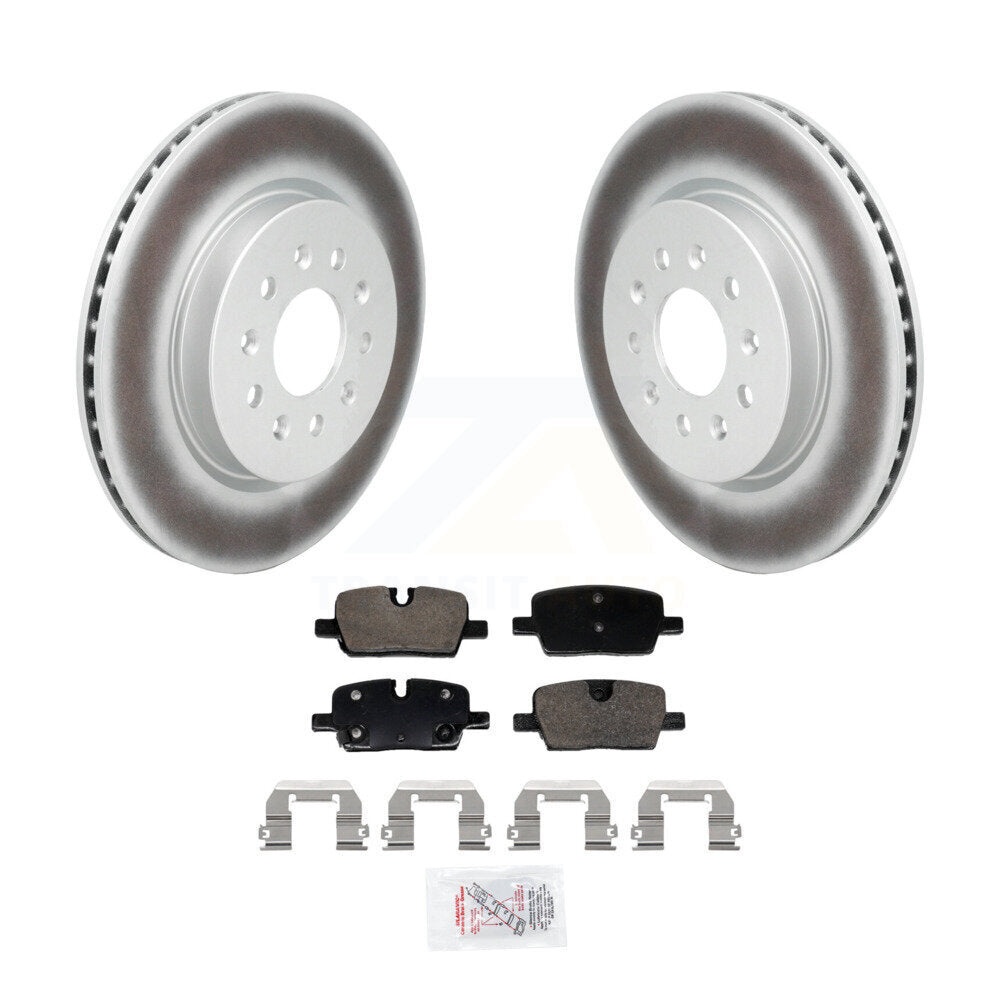 Kit de rotors de frein à disque à revêtement arrière et de plaquettes en céramique pour Cadillac CT4 KGA-107518