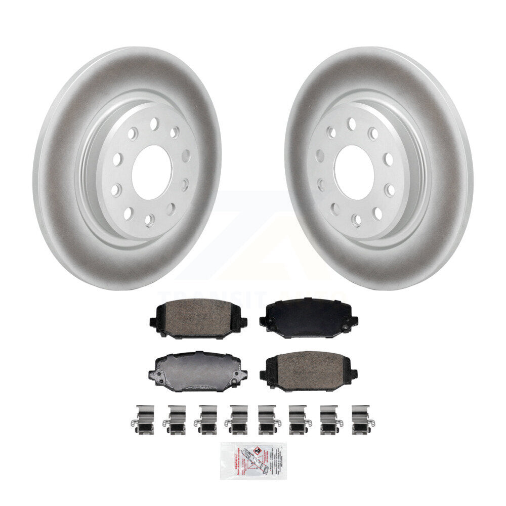 Kit de rotors de frein à disque à revêtement arrière et de plaquettes en céramique pour Jeep Grand Cherokee L