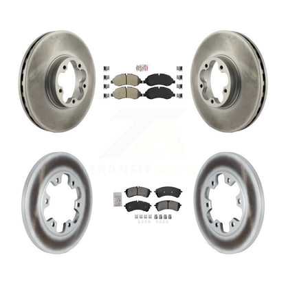 Kit de Rotor de frein à revêtement de plaquette semi-métallique avant et arrière pour 23 Ford Transit-350 HD RW