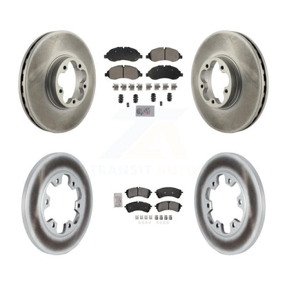 Kit de Rotor de frein à revêtement de plaquette semi-métallique avant et arrière pour 23 Ford Transit-350 HD RW
