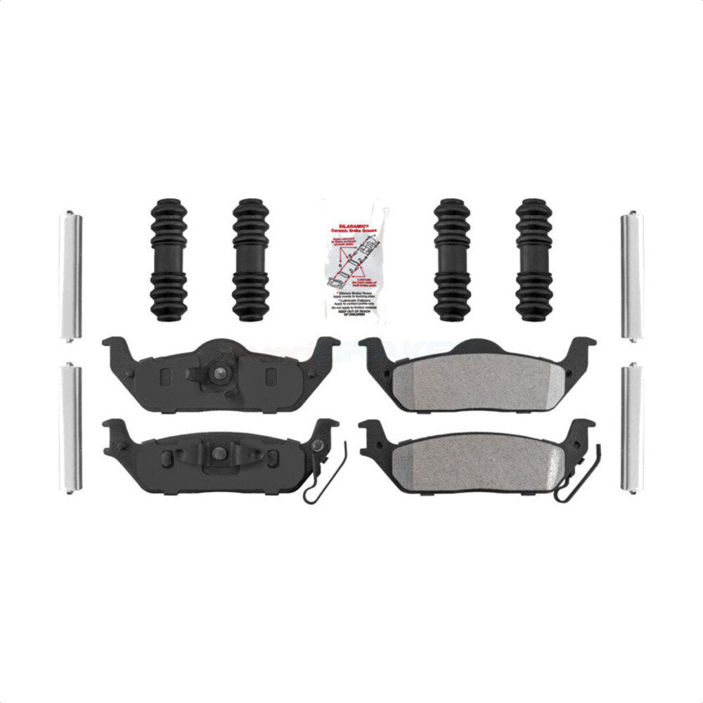 Plaquettes de frein à disque semi-métalliques arrière pour Ford F-150 Lincoln Mark LT NWF-ASD1012