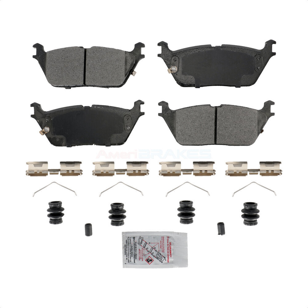 Plaquettes de frein à disque semi-métalliques arrière, pour Ram 1500 Jeep Wagoneer Grand L