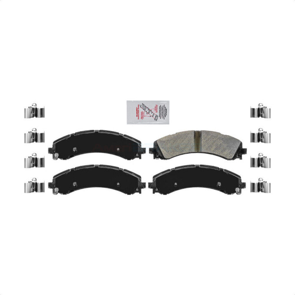 Plaquettes de frein à disque semi-métalliques arrière pour Ram 3500 2019-2022 avec roues doubles