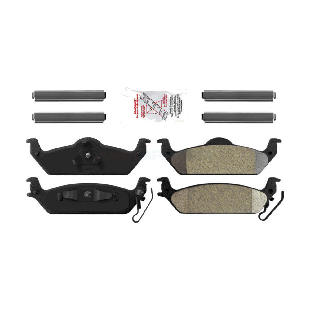 Plaquettes de frein à disque semi-métalliques arrière pour Dodge Dakota 2002-2004 NWF-PRM963