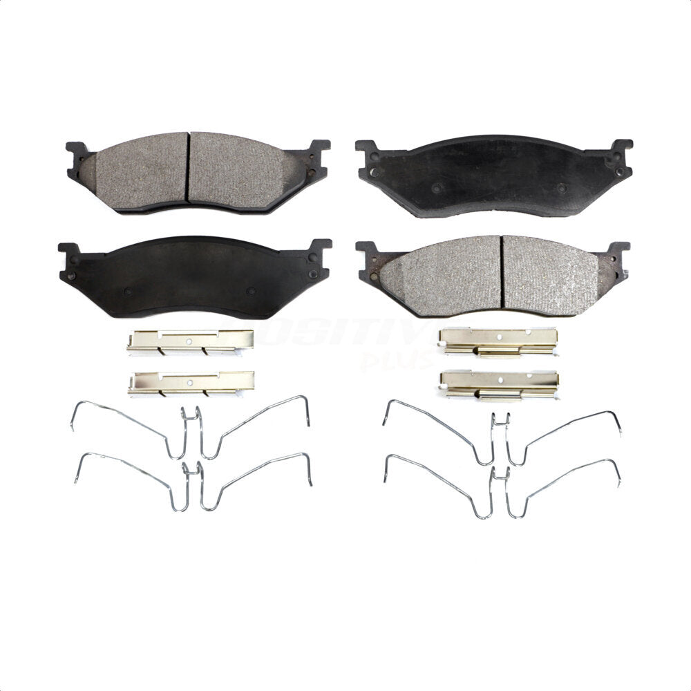 Plaquettes de frein à disque semi-métalliques pour Ford F-450 Super Duty F-550 International F-5