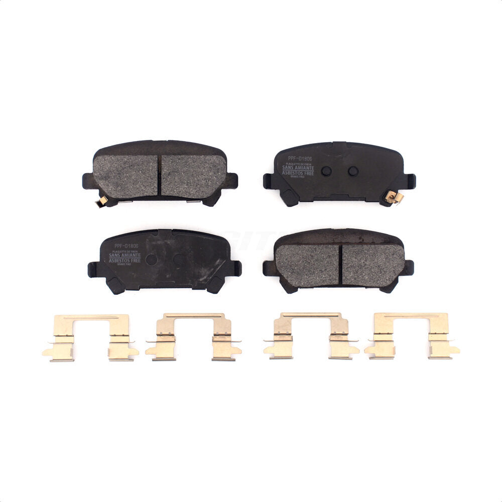 Plaquettes de frein à disque semi-métalliques arrière pour Chevrolet Colorado GMC Canyon 2015-2020