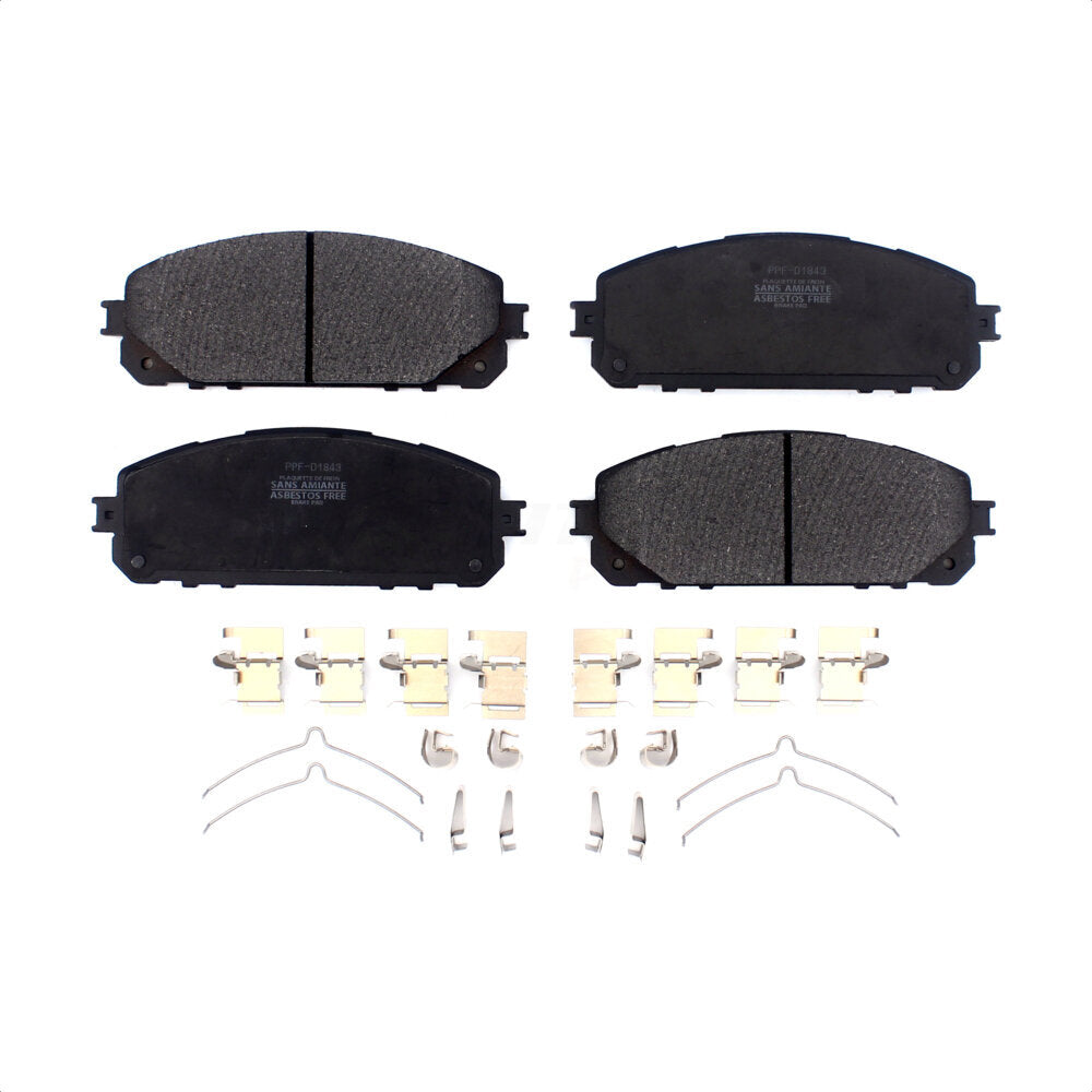 Plaquettes de frein à disque semi-métalliques avant pour Jeep Cherokee avec étrier à double piston