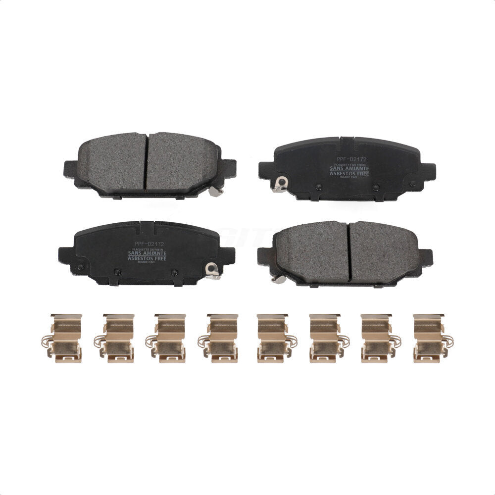 Plaquettes de frein à disque semi-métalliques arrière pour Jeep Wrangler PPF-D2172