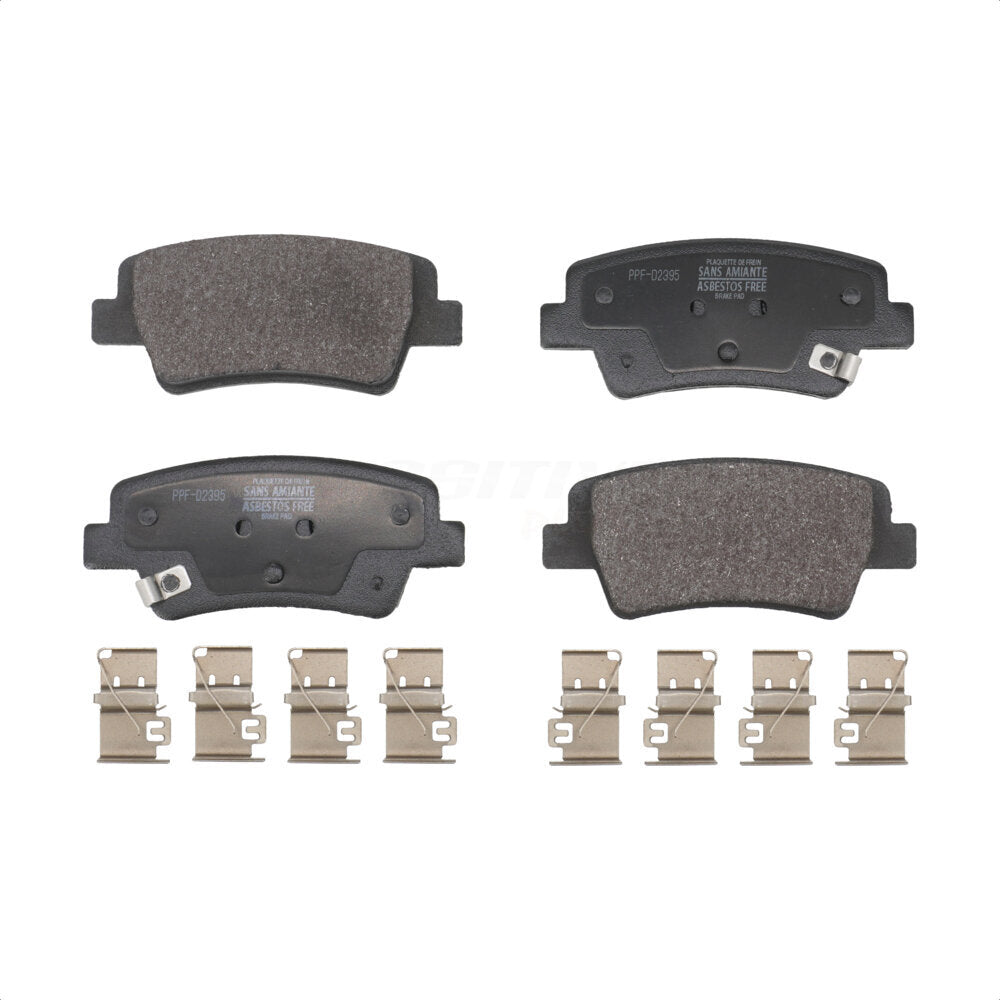 Plaquettes de frein à disque semi-métalliques arrière pour Hyundai Elantra avec stationnement manuel