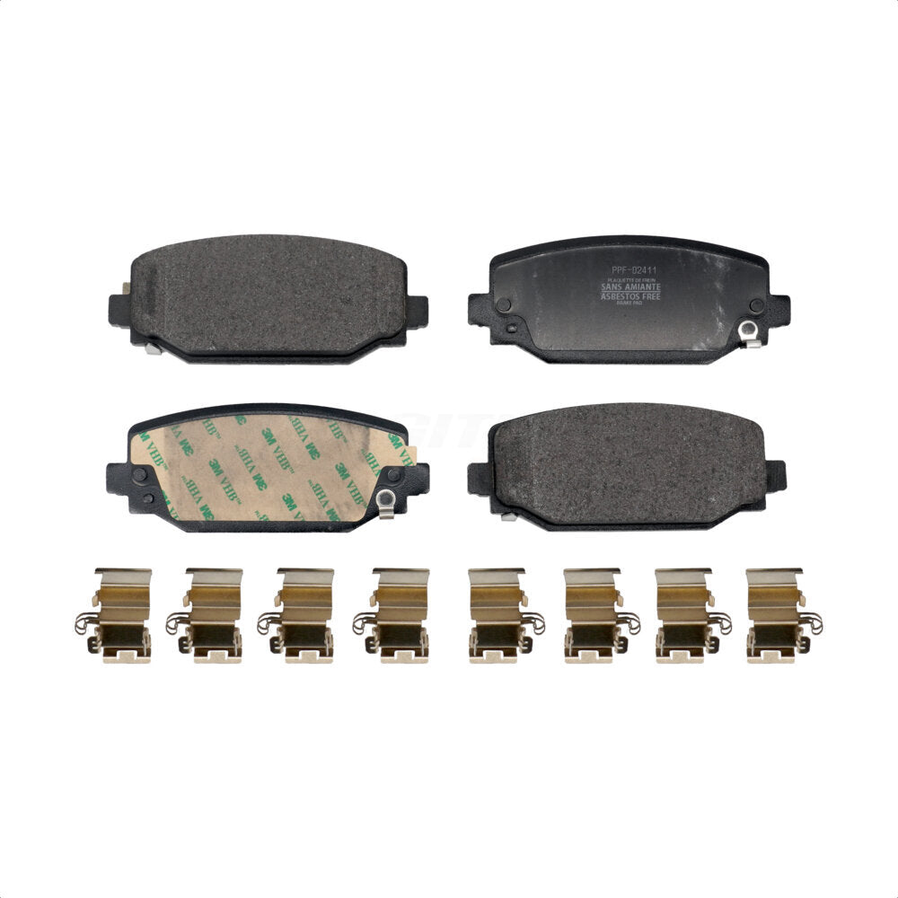 Plaquettes de frein à disque semi-métalliques arrière pour Jeep Wrangler Grand Cherokee L PPF-D2411