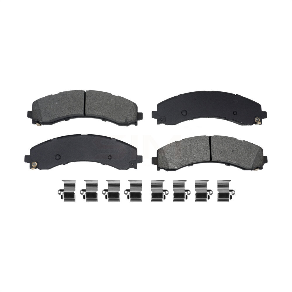 Plaquettes de frein à disque semi-métalliques arrière pour Ram 3500 2019-2022 avec roues doubles