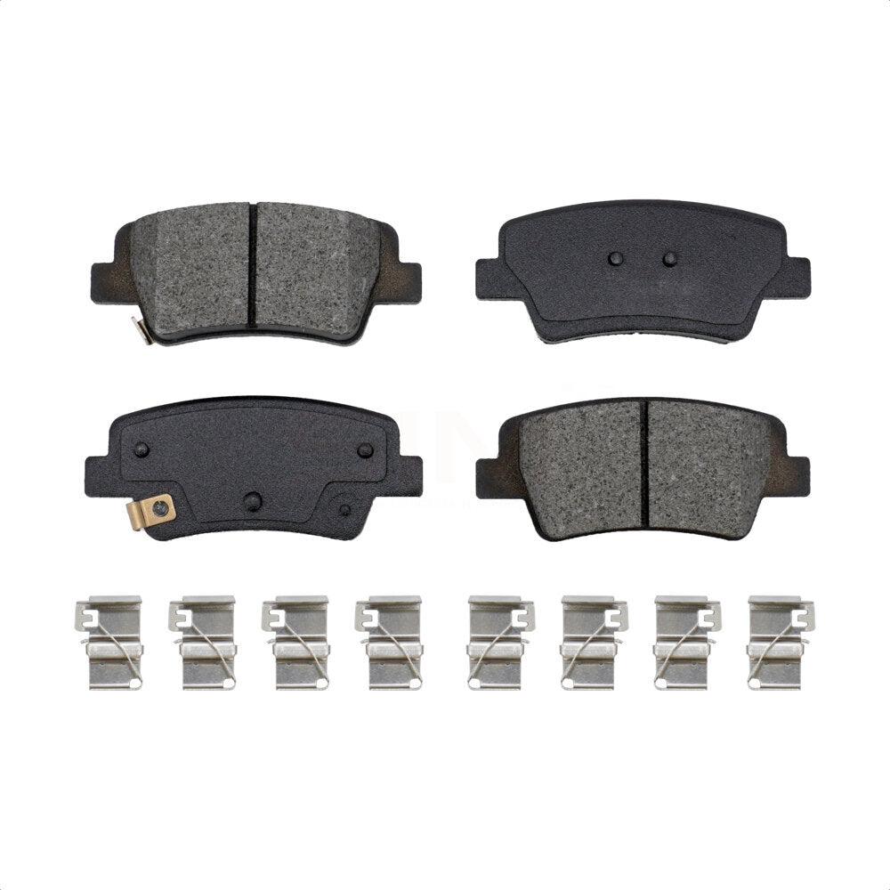 Plaquettes de frein à disque semi-métalliques arrière pour Hyundai Elantra avec stationnement manuel