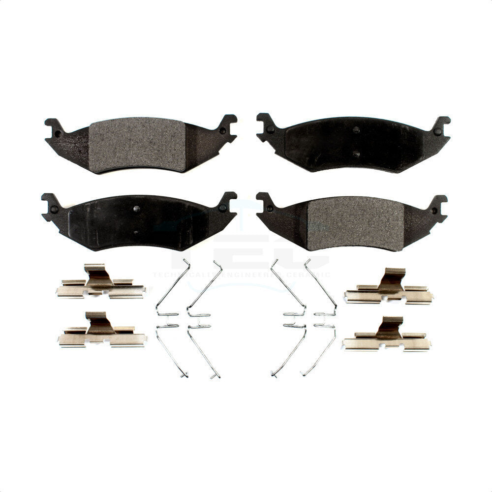 Plaquettes de frein à disque arrière en céramique, pour Ford E-150 Club Wagon Econoline TEC-1046