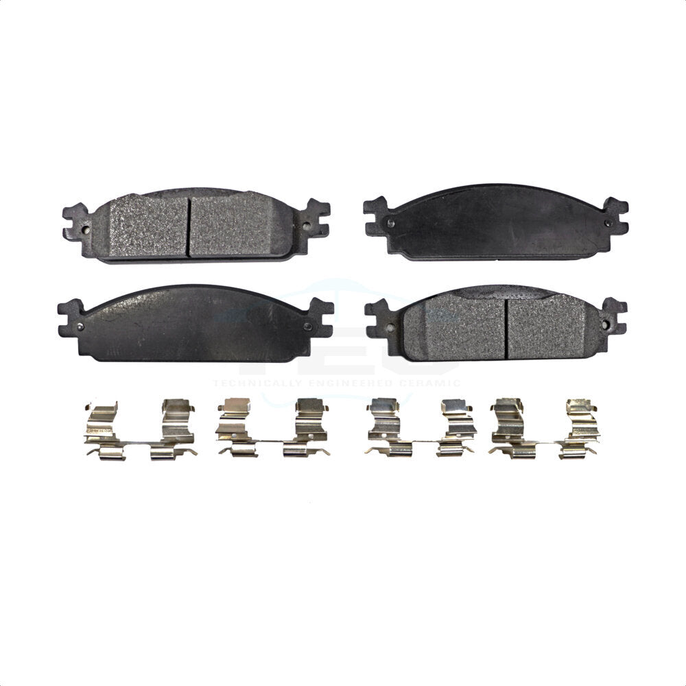 Plaquettes de frein à disque avant en céramique pour Lincoln MKS 2009-2010 TEC-1376