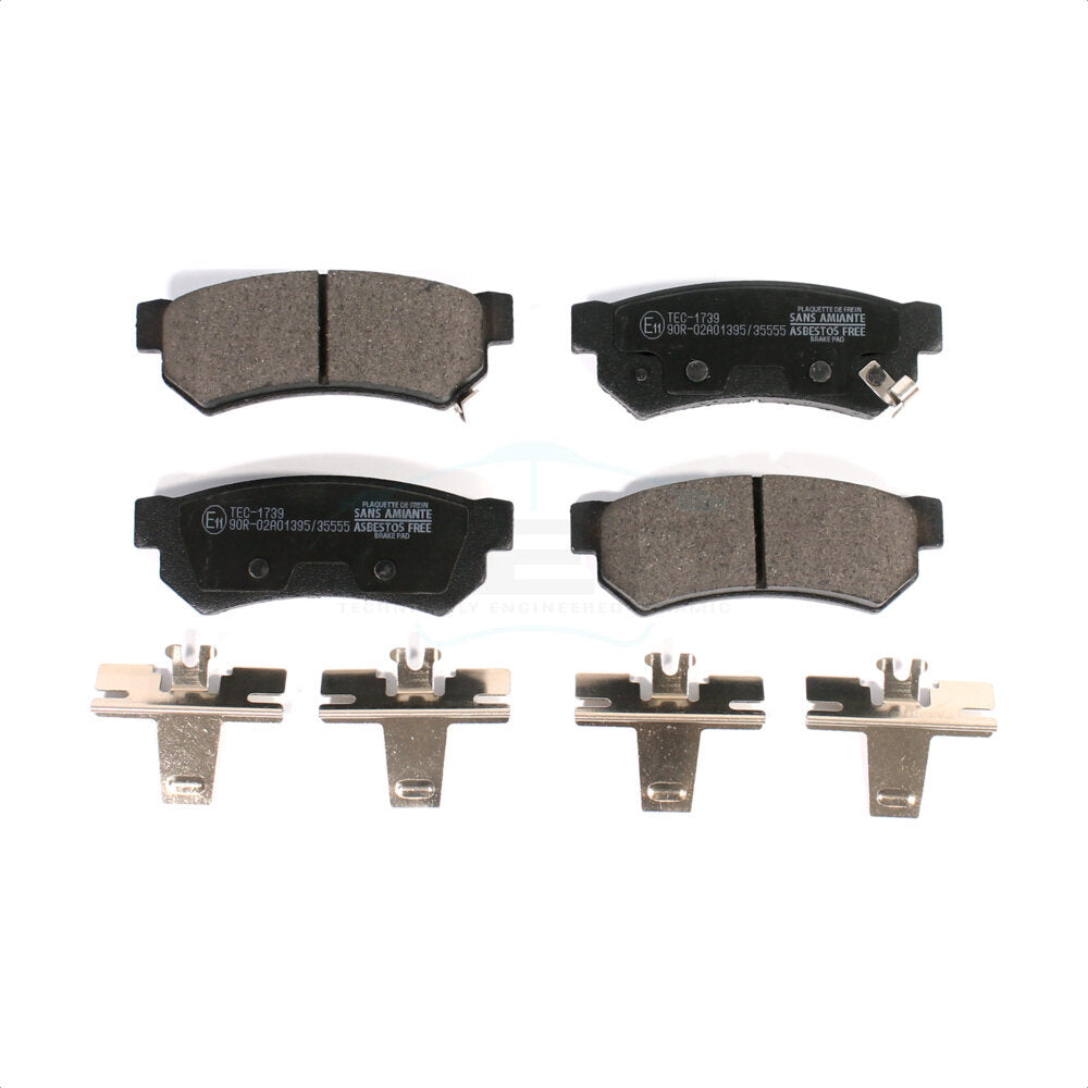 Plaquettes de frein à disque en céramique arrière pour Chevrolet Spark EV TEC-1739
