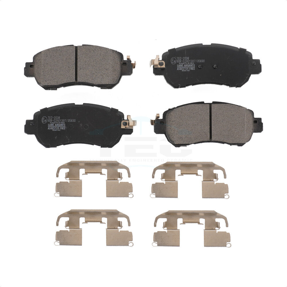 Plaquettes de frein à disque en céramique avant pour Nissan kick Versa TEC-2038